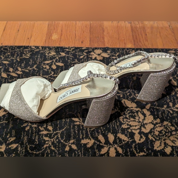 Jimmy Choo Crystal Embellished Sandals - Picture 3 of 8